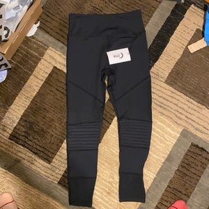 Zyia Moto leggings size 6/8 black